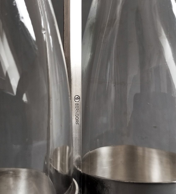 Image 1 of Carafes à vinaigre et à huile modernistes de Gio Ponti pour Krupp Austria 1950S