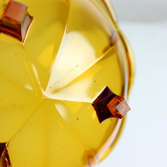 Image 1 of Bol vintage en verre pressé pour Borske Sklo Union, Tchécoslovaquie 1960
