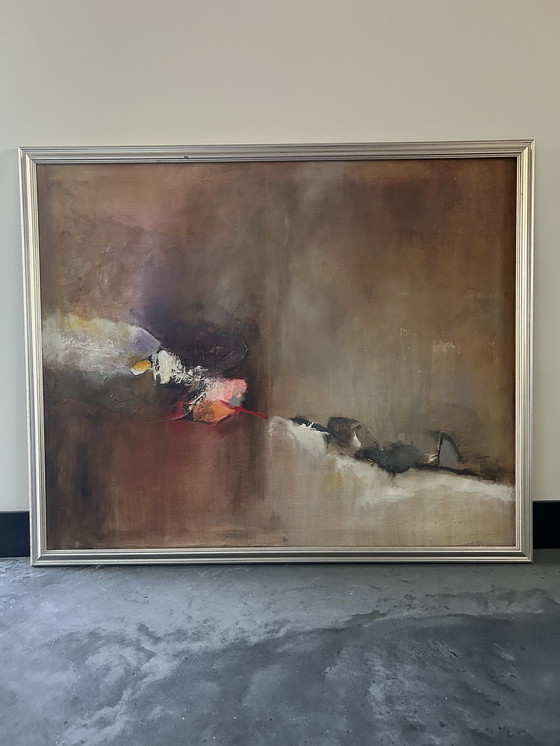 Image 1 of Peindre des couleurs chaudes - Huile sur tissu