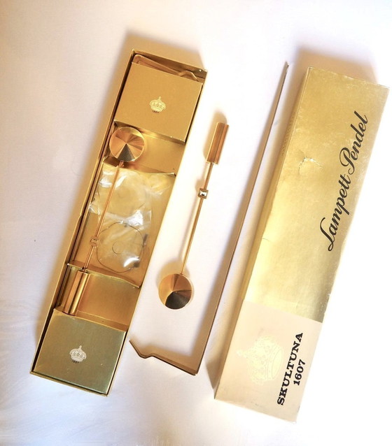 Image 1 of Pierre Forssell Paire De Bougeoirs Laiton Poli