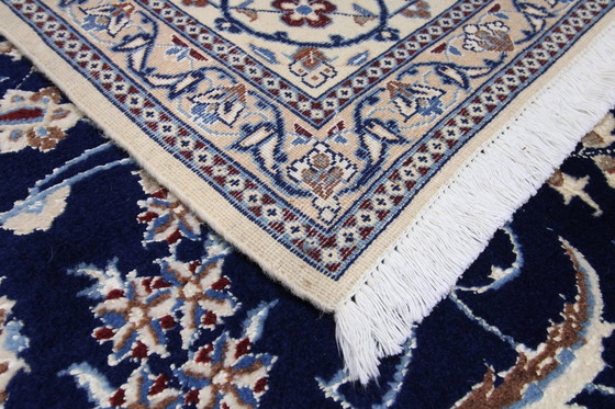 Image 1 of Tapis persan noué à la main original Naïn 9 La fine avec soie 245 X 195 cm Top condition