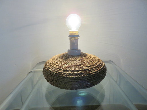 Lampe En Corde Tressée, France, 1970