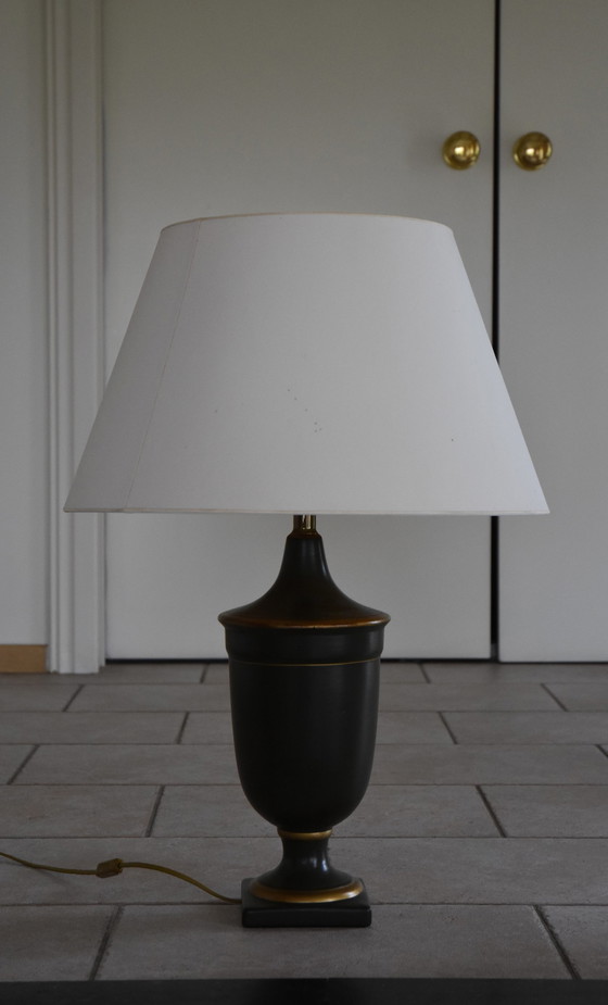 Image 1 of Grandes et petites lampes de table en poterie de Kullmann, années 1990