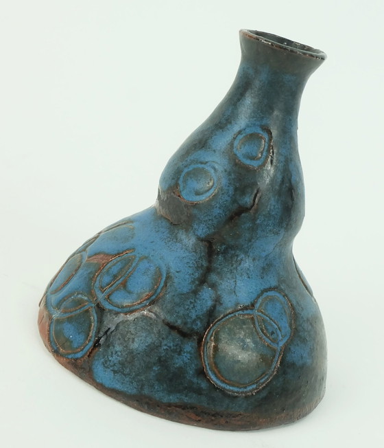 Image 1 of Petit Vase Moderne Danois en Céramique Conny Walther Studio Pottery Denmark 60S