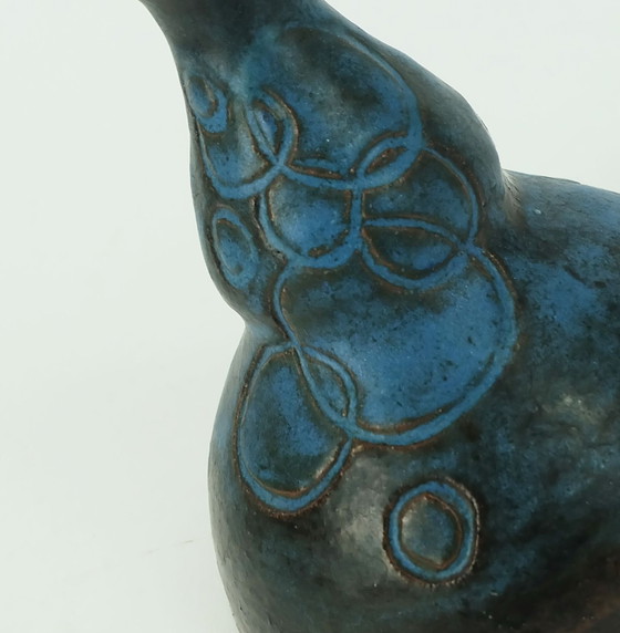 Image 1 of Petit Vase Moderne Danois en Céramique Conny Walther Studio Pottery Denmark 60S