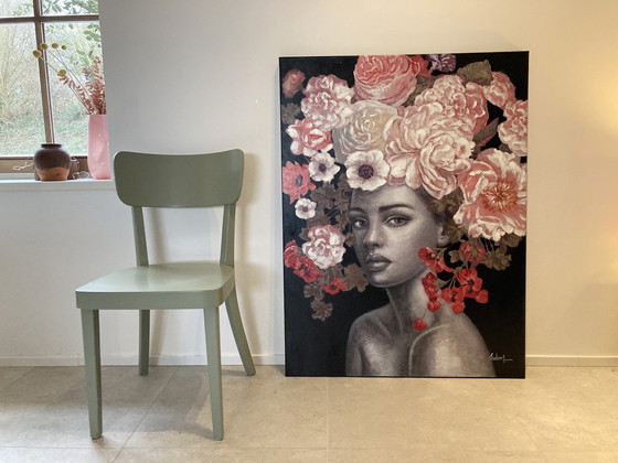 Image 1 of Fille avec des fleurs dans les cheveux 0.9 M X 1.20 M