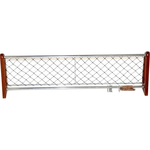 Porte-manteau vintage en teck et métal, Danemark 1960