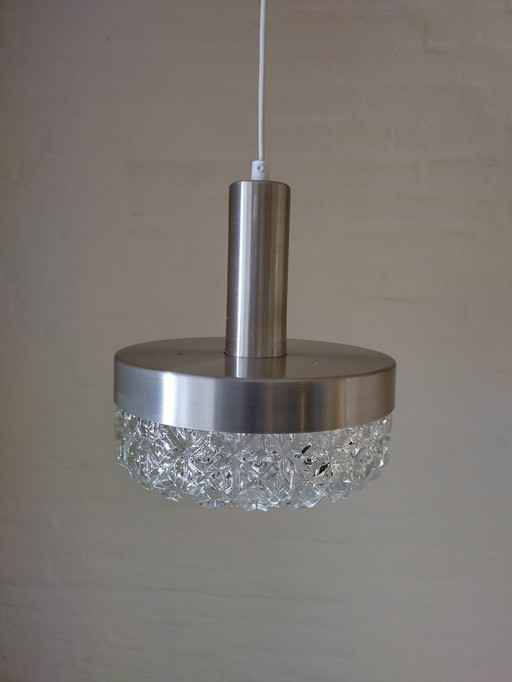 Lampe pendante - Scandinave - Verre dépoli - Vintage