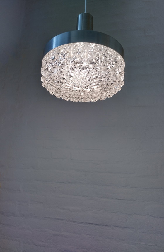 Image 1 of Lampe pendante - Scandinave - Verre dépoli - Vintage