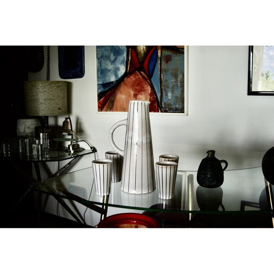 Image 1 of Service à dessert vintage en céramique de Ltk Reniggen, Suisse 1950