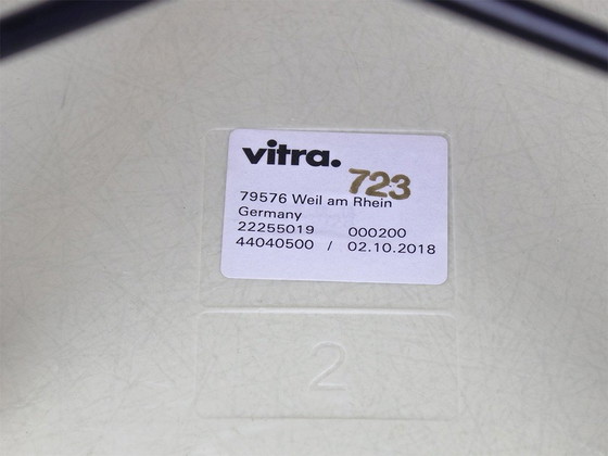 Image 1 of Vitra Dsw Original Glass Fibre In Parchment Design Charles Eames