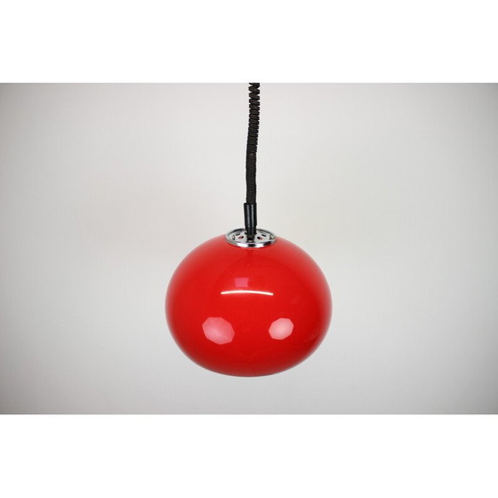 Image 1 of Lampe suspendue en plastique du milieu du siècle par Meblo pour Harvey Guzzini, Italie, années 1970