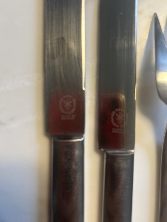 Image 1 of Partie De Ménagère  Carlo Hugo Pott À Solingen Acier Chromé De 47 Pièces 1975