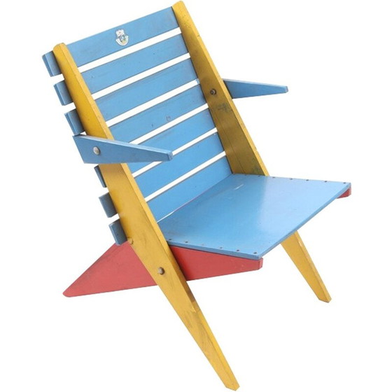 Image 1 of Mid-century Fauteuil pliant design, Tchécoslovaquie - années 1950