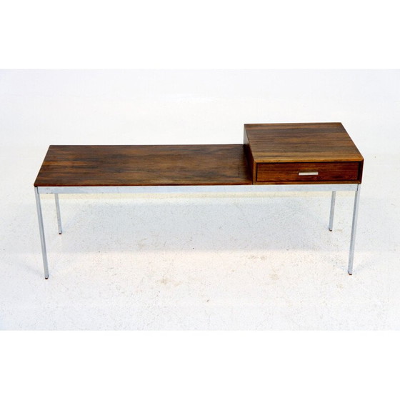 Image 1 of Banc téléphonique vintage en bois de rose par Möbel-Ikea, Suède 1960