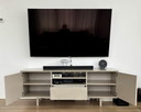 IKEA MOSTORP Meuble TV Taupe | 160x61x46 Cm | Spacieux et élégant