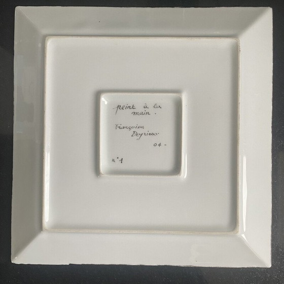 Image 1 of Plat en céramique vintage de Françoise Deyrieux, années 2018