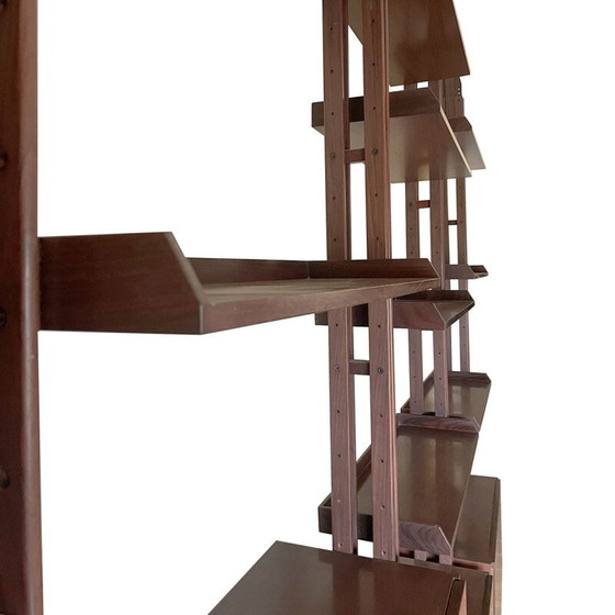 Image 1 of LB7 bibliothèque modulaire vintage en fer et laiton par Franco Albini pour Poggi, 1957