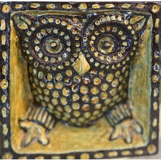 Image 1 of Sculpture cubique vintage Hiboux, 1970