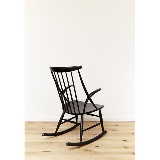 Image 1 of Fauteuil à bascule vintage Iw3 par Illum Wikkelsø pour Niels Eilersen