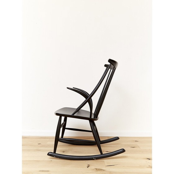 Image 1 of Fauteuil à bascule vintage Iw3 par Illum Wikkelsø pour Niels Eilersen