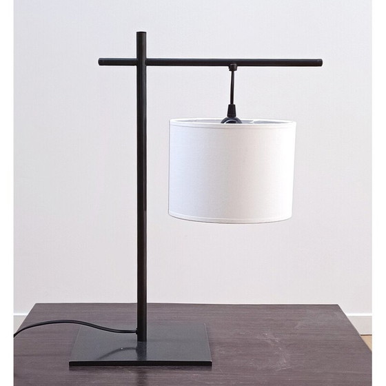 Image 1 of Lampe vintage Casadisagne en métal et coton