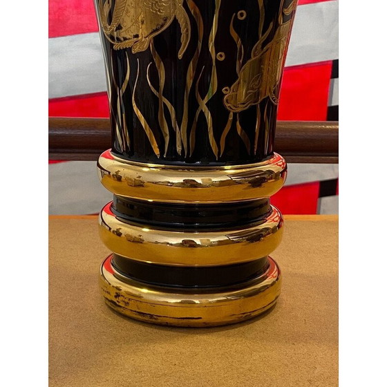 Image 1 of Vase vintage en verre Art Déco