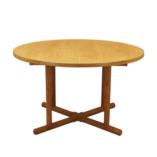 Table ronde en frêne, Design danois, 1960S, Production : Danemark