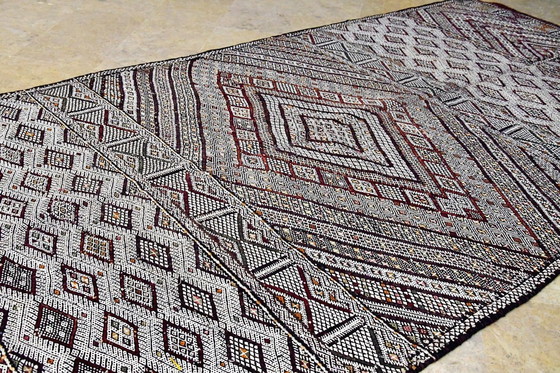 Image 1 of Rare !!! Kilim marocain Zayan vintage 368 x 153 cm