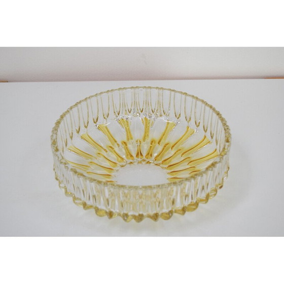 Image 1 of Bol en verre d'art vintage, Tchécoslovaquie 1960