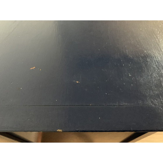 Image 1 of Commode bleue vintage à 4 tiroirs