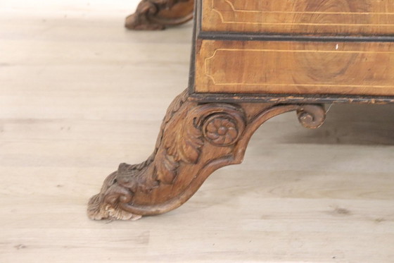 Image 1 of Canapé ancien en bois, 19ème siècle