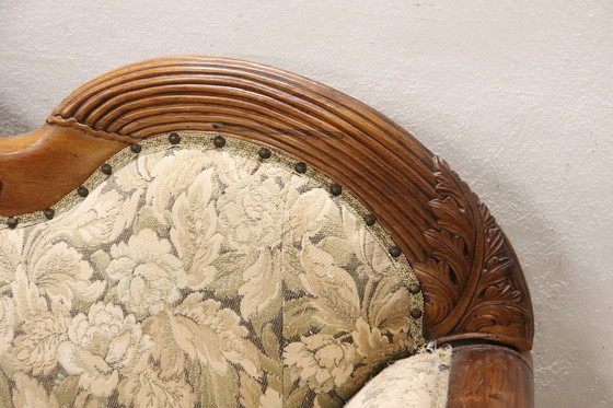 Image 1 of Canapé ancien en bois, 19ème siècle