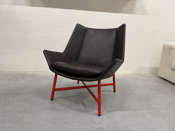 Image 1 of Gelderland 10020 Fauteuil dépliable Cuir brun Rouge