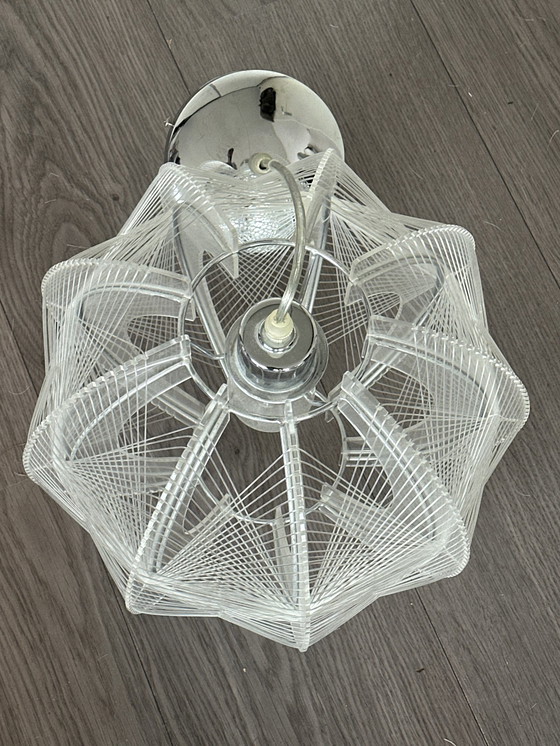 Image 1 of Paul Secon Sompex Lamp Lampes pendantes Vintage Plexiglass et fil de fer
