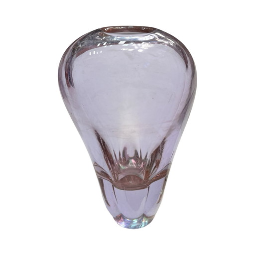 Vase en verre, conçu par M. Klinger, Železny Brod Sklo, Tchécoslovaquie, années 1960.