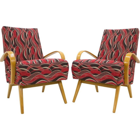 Image 1 of Paire de fauteuils vintage par Jaroslav Smidek pour Ton, Tchécoslovaquie 1958