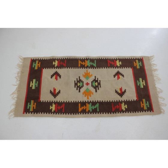 Image 1 of Tapis vintage en laine, Tchécoslovaquie 1960