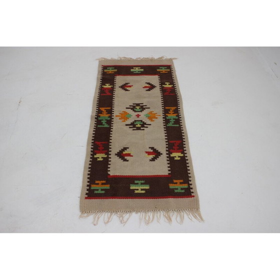 Image 1 of Tapis vintage en laine, Tchécoslovaquie 1960