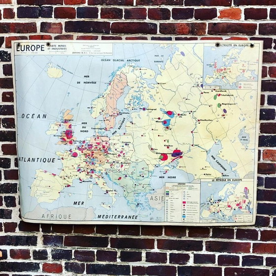 Image 1 of Carte scolaire vintage