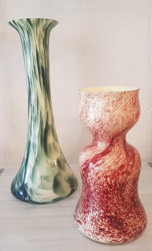 Vases en marbre d'Erich Jachmann pour Wmf, 1930S