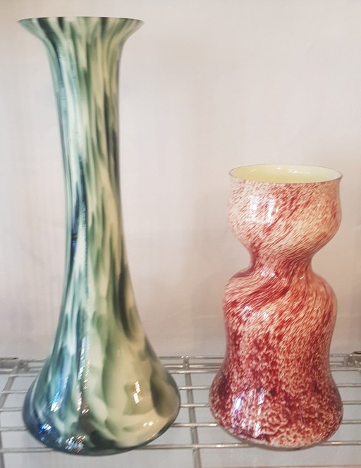 Vases en marbre d'Erich Jachmann pour Wmf, 1930S