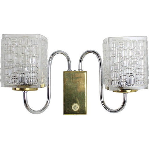 Applique du milieu du siècle par Lidokov, Tchécoslovaquie, années 1970