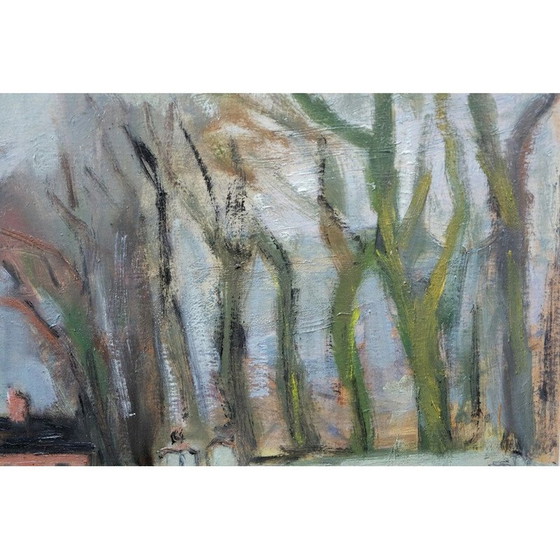 Image 1 of Peinture à l'huile suédoise vintage de John Börén, années 1950