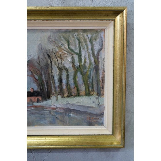 Image 1 of Peinture à l'huile suédoise vintage de John Börén, années 1950