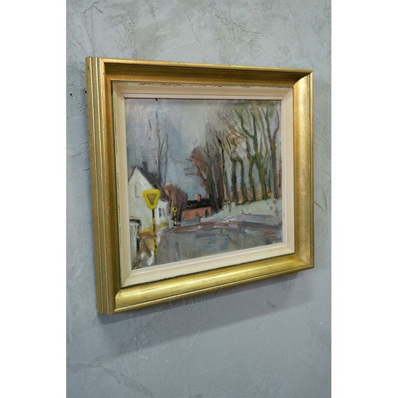 Image 1 of Peinture à l'huile suédoise vintage de John Börén, années 1950