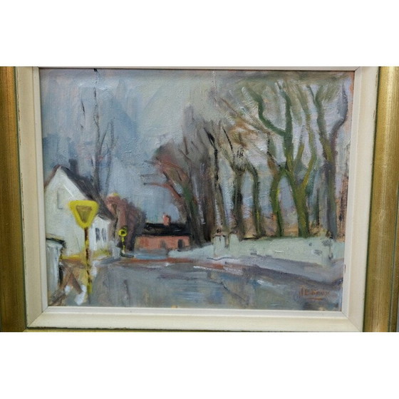 Image 1 of Peinture à l'huile suédoise vintage de John Börén, années 1950