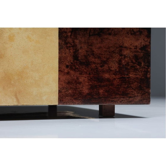 Image 1 of Table d'appoint d'angle vintage par Aldo Tura, Italie, 1970