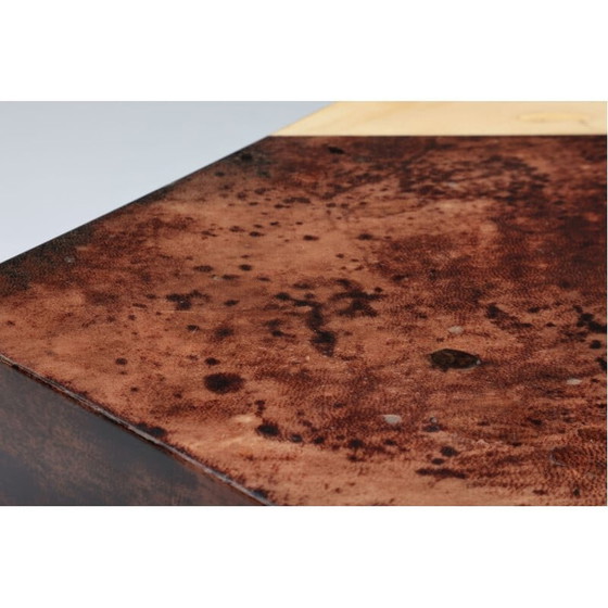 Image 1 of Table d'appoint d'angle vintage par Aldo Tura, Italie, 1970