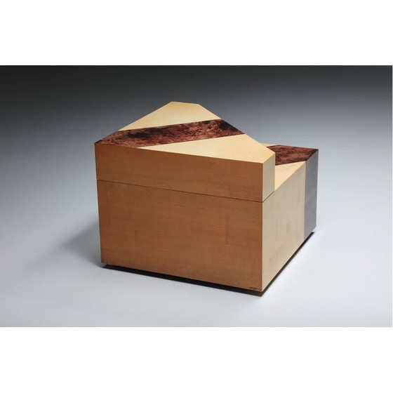 Image 1 of Table d'appoint d'angle vintage par Aldo Tura, Italie, 1970